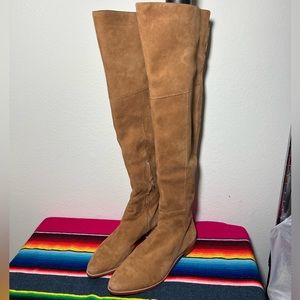 Loeffler Randall Tan Over the Knee Boots